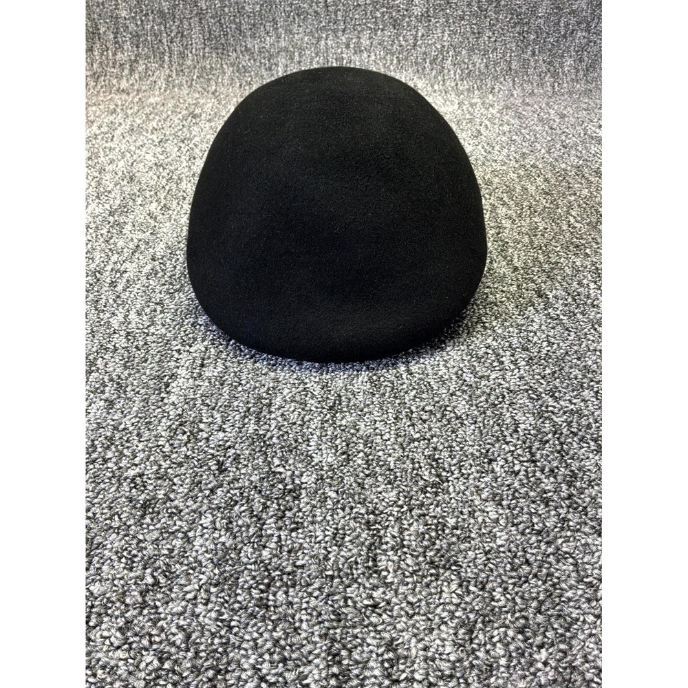 Country Gentleman Flat Cap Men's Large Black 100% Wool Newsboy Ivy Driving Hat